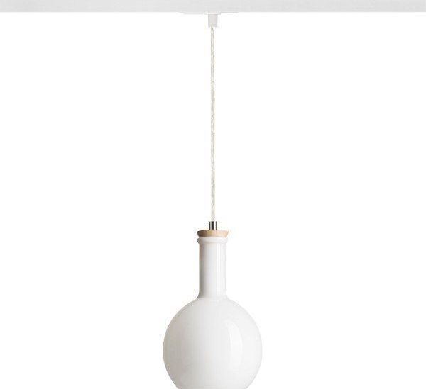 PULIRE RD pro jednookr. lištu opálové sklo/dřevo 230V E14 28W - RED - DESIGN RENDL