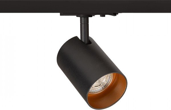 CONNOR pro jednookr. lištu černá/zlatá 230V LED GU10 10W - RED - DESIGN RENDL