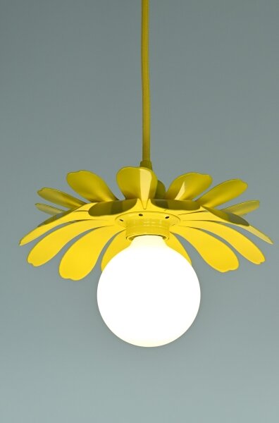Bohemia-Design - Lustr na lanku 1xE27/60W/230V žlutá