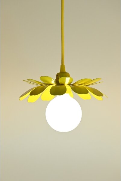 Bohemia-Design - Lustr na lanku 1xE27/60W/230V žlutá