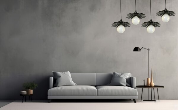 Bohemia-Design - Lustr na lanku 1xE27/60W/230V černá