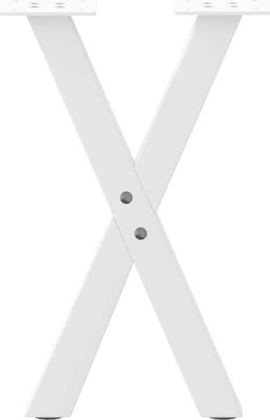 VidaXL Nohy k jídelnímu stolu ve tvaru X, 2 ks, ocel, ocel [4012893] Barva: antracitová, Velikost: 70 x (42-43) cm (80 mm)