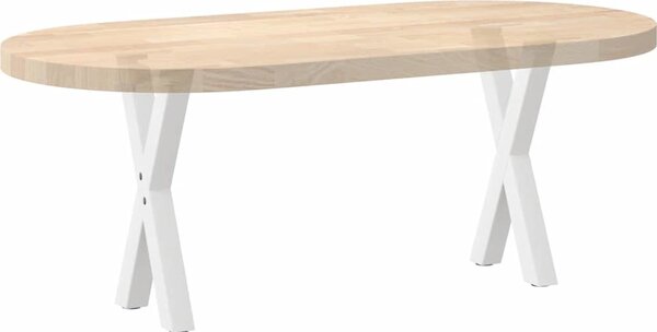 VidaXL Nohy k jídelnímu stolu ve tvaru X, 2 ks, ocel, ocel [4012893] Barva: antracitová, Velikost: 70 x (42-43) cm (80 mm)