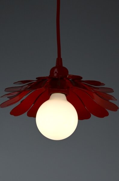 Bohemia-Design - Lustr na lanku 1xE27/60W/230V červená