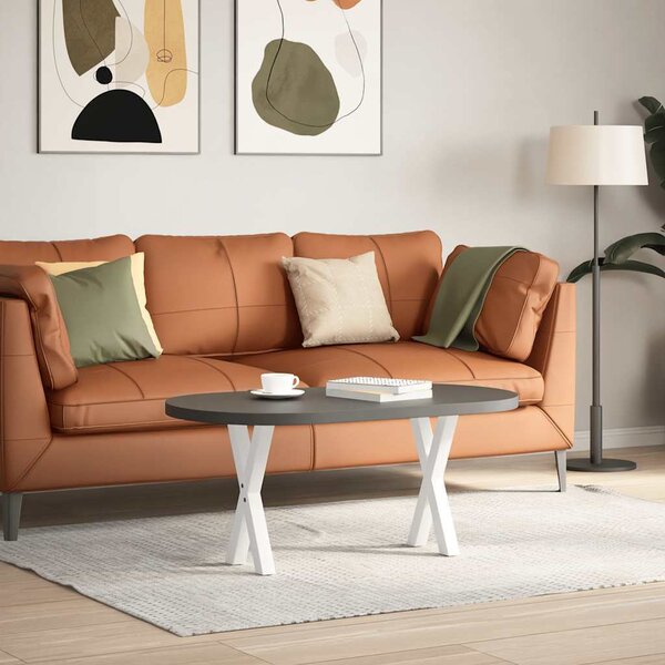 VidaXL Nohy k jídelnímu stolu ve tvaru X, 2 ks, ocel, ocel [4012893] Barva: antracitová, Velikost: 70 x (42-43) cm (80 mm)