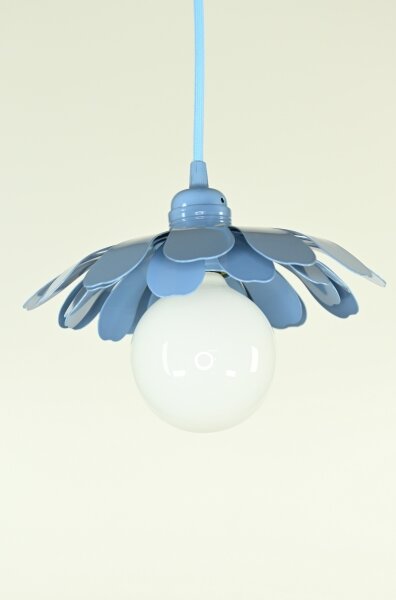 Bohemia-Design - Lustr na lanku 1xE27/60W/230V modrá