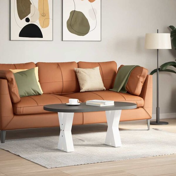 VidaXL Nohy k jídelnímu stolu ve tvaru X, 2 ks, ocel, ocel [4012893] Barva: antracitová, Velikost: 70 x (42-43) cm (80 mm)