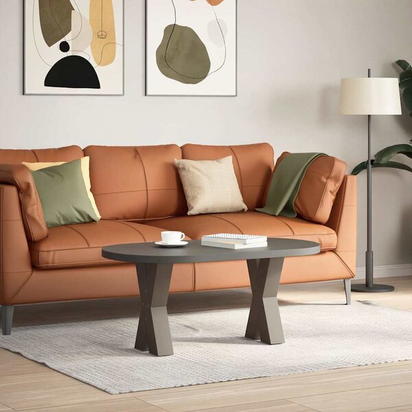 VidaXL Nohy k jídelnímu stolu ve tvaru X, 2 ks, ocel, ocel [4012893] Barva: antracitová, Velikost: 70 x (42-43) cm (80 mm)
