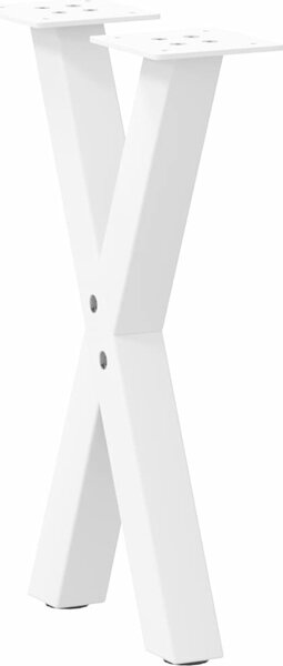 VidaXL Nohy k jídelnímu stolu ve tvaru X, 2 ks, ocel, ocel [4012893] Barva: antracitová, Velikost: 70 x (42-43) cm (80 mm)