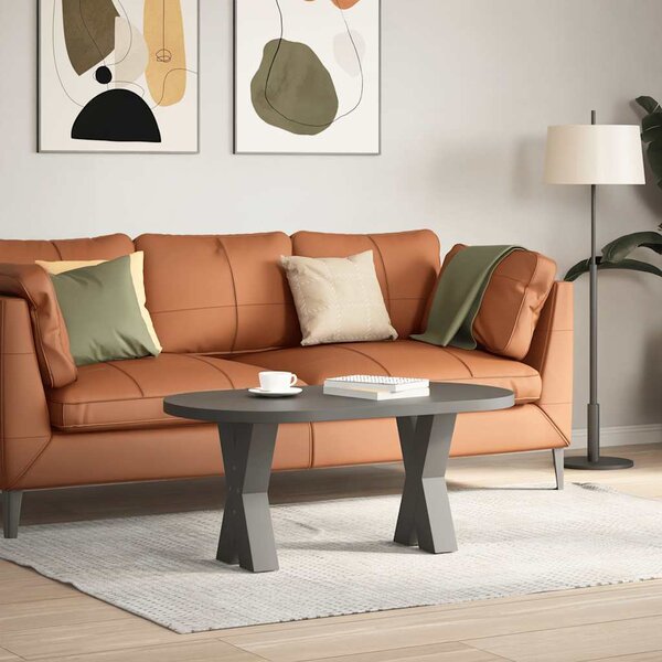 VidaXL Nohy k jídelnímu stolu ve tvaru X, 2 ks, ocel, ocel [4012893] Barva: antracitová, Velikost: 70 x (42-43) cm (80 mm)