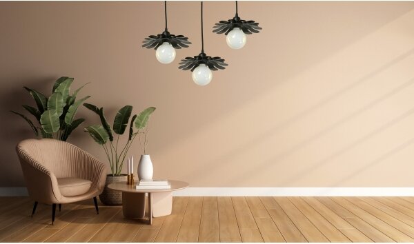 Bohemia-Design - Lustr na lanku 1xE27/60W/230V černá