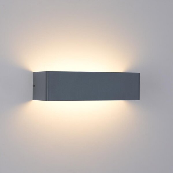Brilagi - LED Venkovní nástěnné svítidlo DONNANI LED/12W/230V antracit IP44