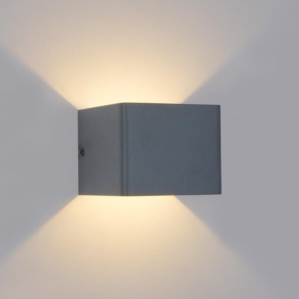 Brilagi - LED Venkovní nástěnné svítidlo DONNANI LED/5W/230V antracit IP44