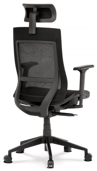 Kancelářská ergonomická židle VEGA — síťovina, černá