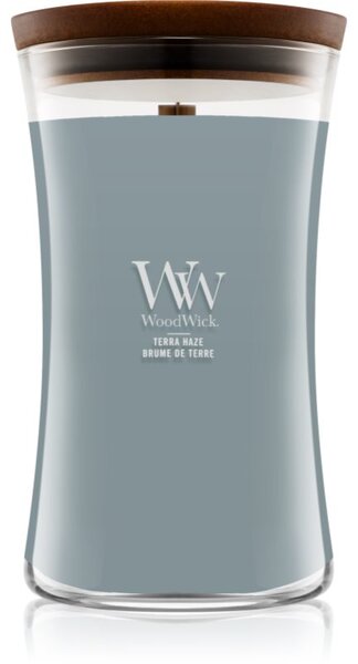 Woodwick Terra Haze vonná svíčka s dřevěným knotem 610 g