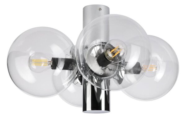 Stropní svítidlo SFERIO 4xE14/5W/230V lesklý chrom/čirá