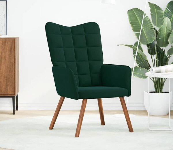 VidaXL Relaxační křeslo samet, celkové rozměry 61,5 x 69 x 95,5 cm [4016814] Barva: Růžová