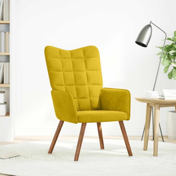 VidaXL Relaxační křeslo samet, celkové rozměry 61,5 x 69 x 95,5 cm [4016814] Barva: Růžová