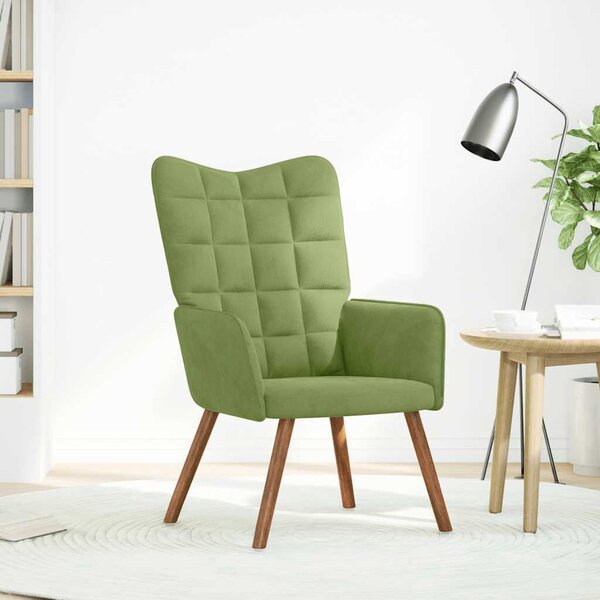 VidaXL Relaxační křeslo samet, celkové rozměry 61,5 x 69 x 95,5 cm [4016814] Barva: Růžová
