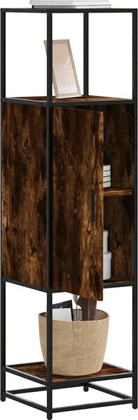VidaXL Skříň highboard 35,5x35x139 cm kompozitní dřevo a kov [849038] Barva: dub sonoma