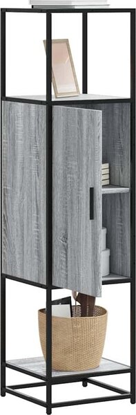 VidaXL Skříň highboard 35,5x35x139 cm kompozitní dřevo a kov [849038] Barva: dub sonoma