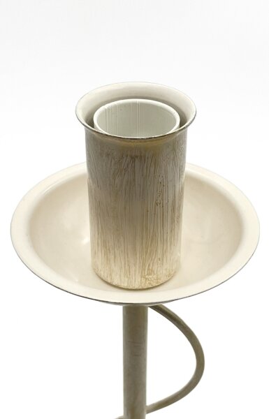 Stolní lampa ANTON 1xE14/60W/230V bílá patina
