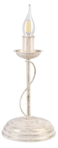 Stolní lampa ANTON 1xE14/60W/230V bílá patina