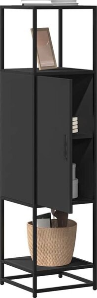 VidaXL Skříň highboard 35,5x35x139 cm kompozitní dřevo a kov [849038] Barva: dub sonoma