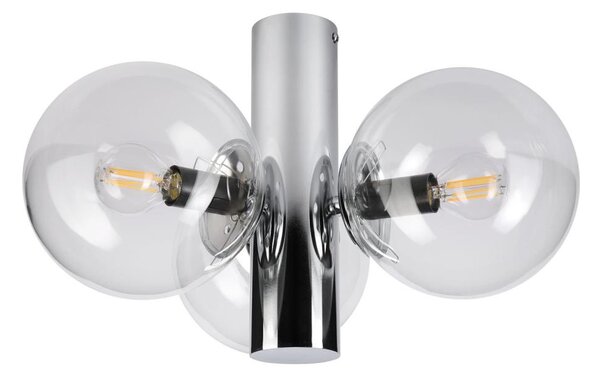Stropní svítidlo SFERIO 3xE14/5W/230V lesklý chrom/čirá