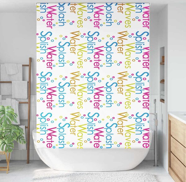 VidaXL Sprchová roleta [4014940] Barva: Čtvercový, Velikost: 90 x 240 cm