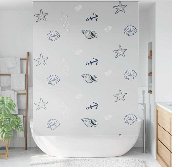 VidaXL Sprchová roleta [4014940] Barva: Čtvercový, Velikost: 90 x 240 cm