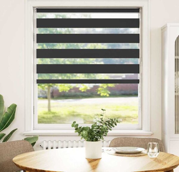 VidaXL Zebra roleta polyester [4014105] Barva: světle šedá, Velikost: 135 x 150 cm