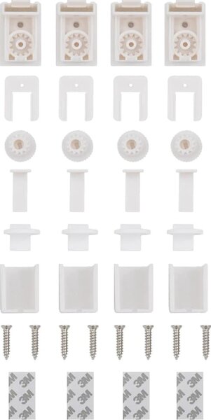 VidaXL Plisovaná roleta Polyester [4015177] Barva: Bílá, Velikost: 60 x 200 cm
