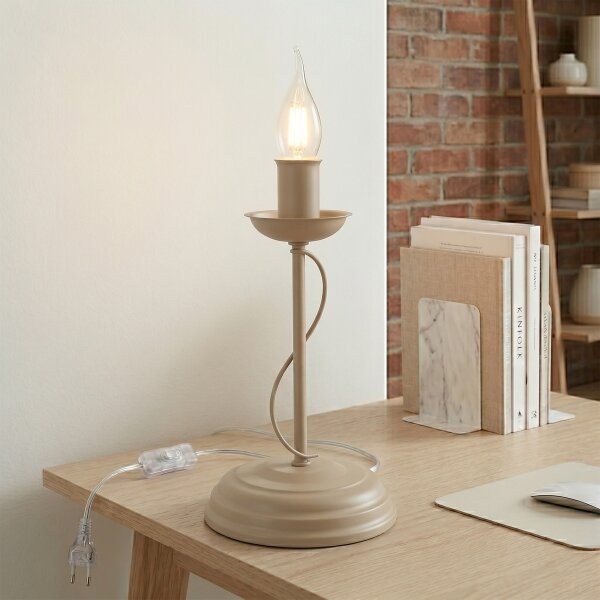 Stolní lampa ANTON 1xE14/60W/230V béžová