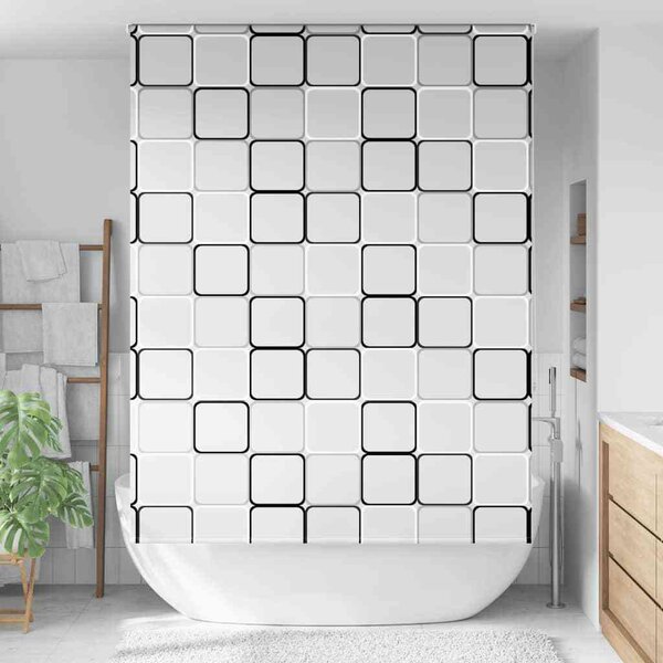 VidaXL Sprchová roleta [4014940] Barva: Čtvercový, Velikost: 90 x 240 cm