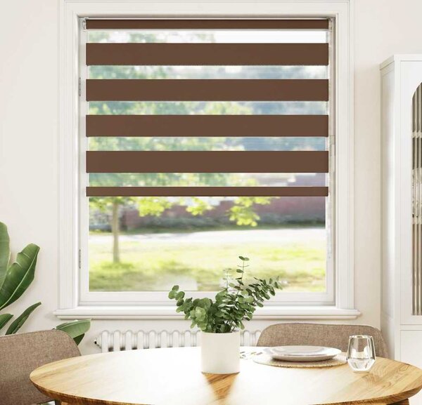 VidaXL Zebra roleta polyester [4014105] Barva: světle šedá, Velikost: 135 x 150 cm