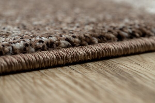 Koberec FEEL 5673/15044 HERRINGBONE hnědý / béžový / krémový / šedý