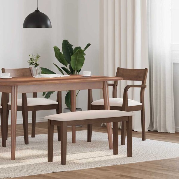 VidaXL Lavice 90 cm z masivního dřeva s gumou [4102595] Barva: Bílo-šedá