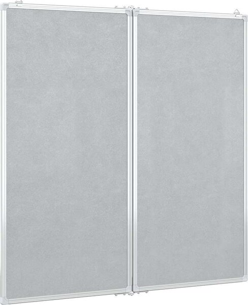 VidaXL Magnetická tabule rozkládací hliník, počet panelů 2 [4005354] Velikost: 120 x 60 x 1.7 cm