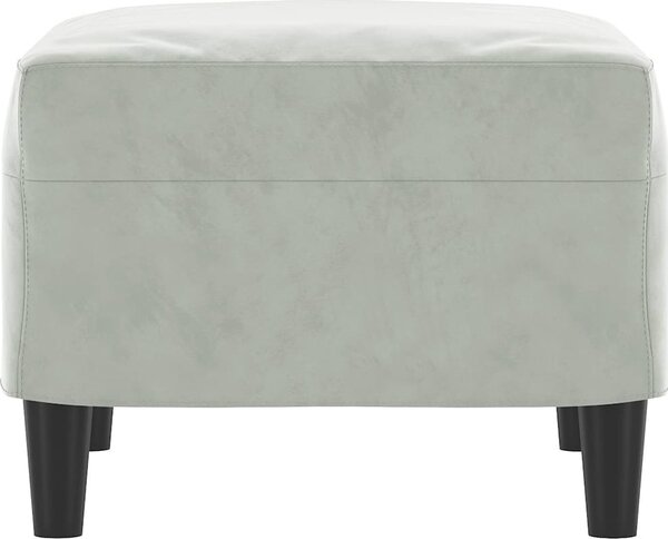 VidaXL Podnožka samet [349293] Barva: Tmavě šedá, Velikost: 70 x 55 x 41 cm