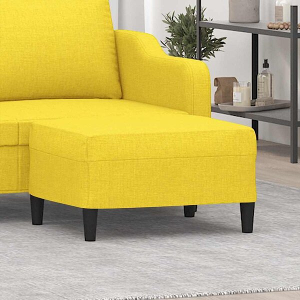 VidaXL Podnožka textil [349285] Barva: krémová, Velikost: 60 x 50 x 41 cm