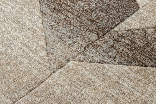 Koberec FEEL 5673/15055 HERRINGBONE béžový / hnědý / krémový
