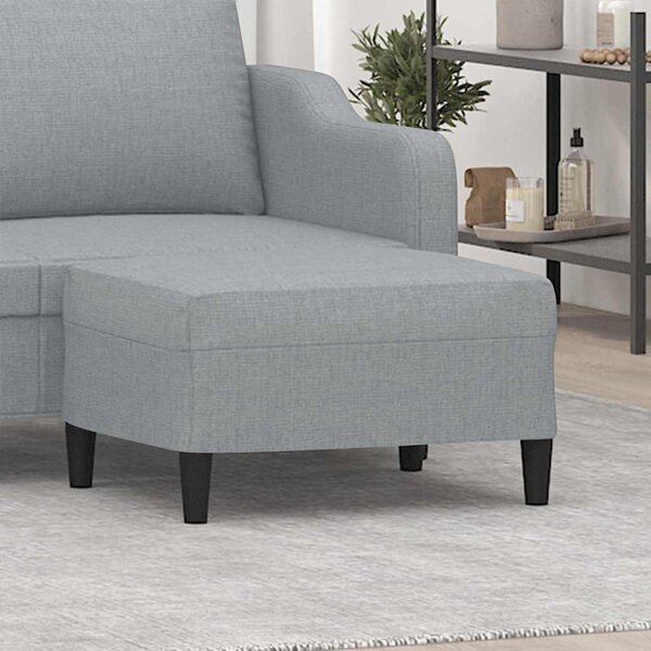 VidaXL Podnožka textil [349285] Barva: krémová, Velikost: 60 x 50 x 41 cm