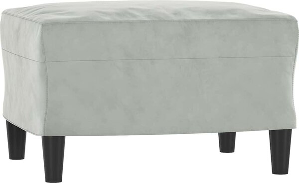 VidaXL Podnožka samet [349293] Barva: Tmavě šedá, Velikost: 70 x 55 x 41 cm