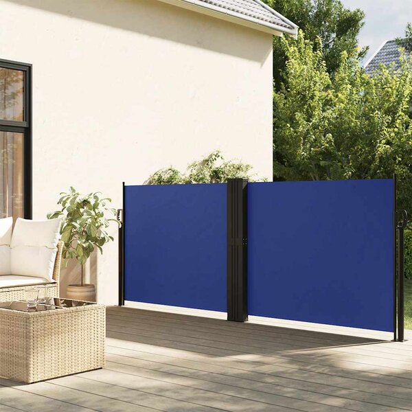 VidaXL Zatahovací boční markýza [4004614] Barva: krémová, Velikost: 200 x 1000 cm
