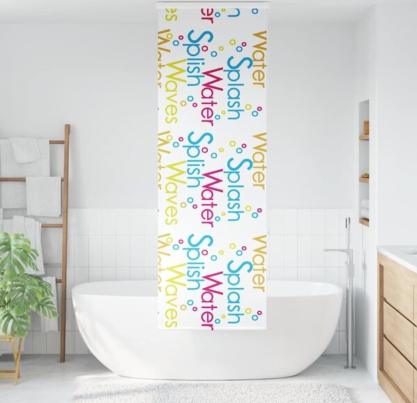 VidaXL Sprchová roleta s kazetou [4015008] Barva: mořské hvězdice, Velikost: 120 x 240 cm