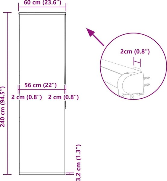 VidaXL Sprchová roleta s kazetou [4015008] Barva: mořské hvězdice, Velikost: 120 x 240 cm