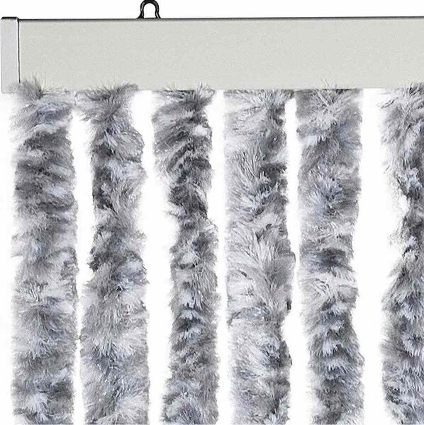 VidaXL Záclona proti hmyzu Chenille [284281] Barva: béžová a hnědá, Velikost: 90 x 200 cm