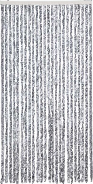VidaXL Záclona proti hmyzu Chenille [284281] Barva: béžová a hnědá, Velikost: 90 x 200 cm