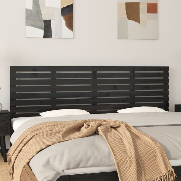 VidaXL Nástěnné čelo postele masivní borové dřevo [844503] Barva: Přírodní, Velikost: 166 x 63 cm